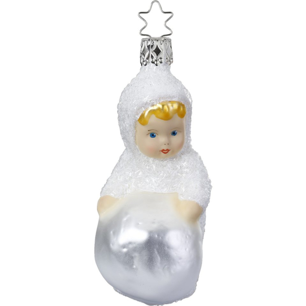 INGE-GLAS® Christbaumschmuck »Schneekind, Mein erster Schneemann« (1-tlg), mundgeblasen, handbemalt