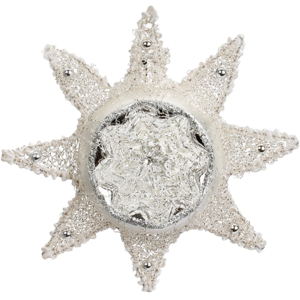 INGE-GLAS® Christbaumschmuck »Sternreflex viktorianisch 10cm« (1-tlg), mundgeblasen