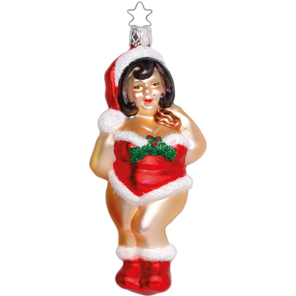 INGE-GLAS® Christbaumschmuck »Überraschung Lady 14cm, Schickimicki« (1-tlg), mundgeblasen, handbemalt