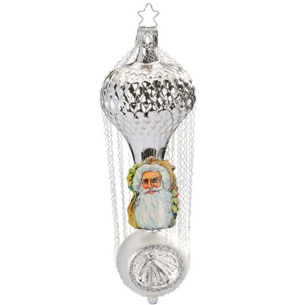 INGE-GLAS® Christbaumschmuck »Waffelballon viktorianisch 15,5cm« (1-tlg), mundgeblasen