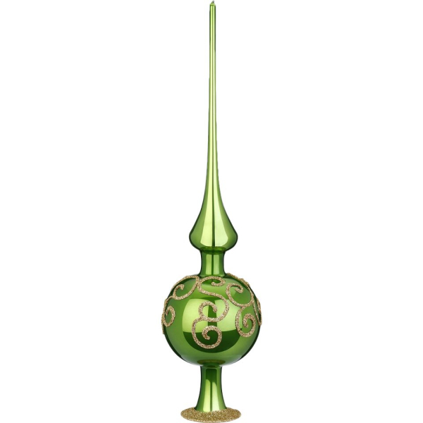 INGE-GLAS® Christbaumspitze »Engelslocken« (1-tlg), mundgeblasen, handbemalt