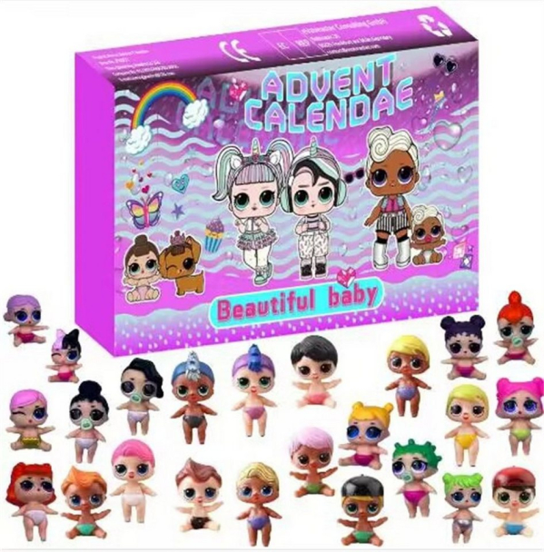 Inshow Adventskalender Weihnachts-Adventskalender,2023 New 24 PCS Geburtstag Set