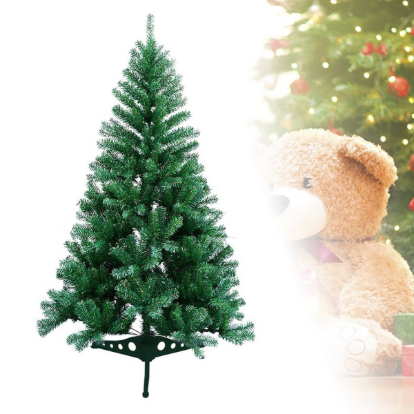Jiubiaz Künstlicher Weihnachtsbaum »künstliche grüne Weiß Weihnachtsbaum 120/150/180/210cm, Tannenbaum mit Metall Ständer, abziehbar…