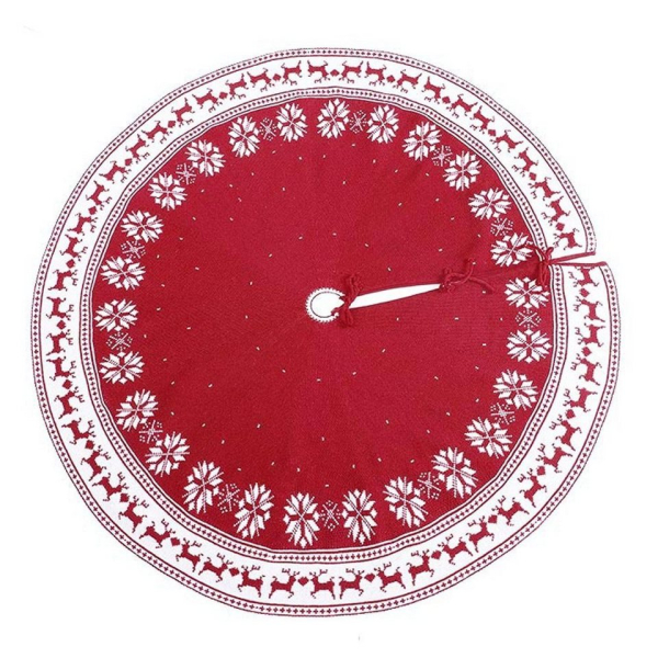 Jormftte Christbaumschmuck »Weihnachtsbaumdecke Weihnachtsbaumdecke Strickdecke Weihnachtsbaumdecke Weihnachtsschmuck Rot Weihnachtsbaum Rock«