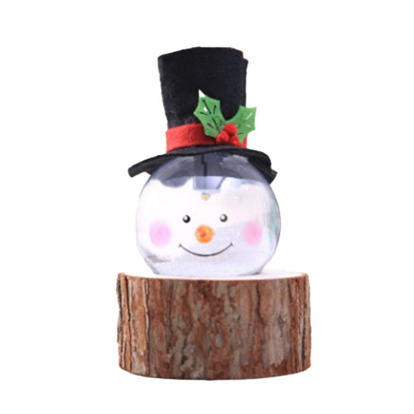 Jormftte Weihnachtsbaumkugel »Weihnachten Schneemann Lampe, Schneemann Ball Nachtlichter mit Weihnachtsmann Hut für Xmas Ferien Home Decor«