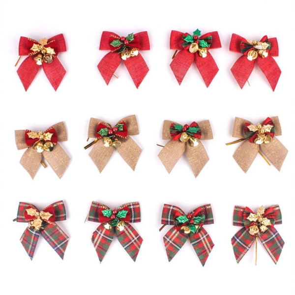 Jormftte Weihnachtsbaumkugel »Weihnachtsbaumschleife mit Glocken, geeignet für Feste, Geburtstage, Hochzeiten, Partys, Christbaumschmuck«