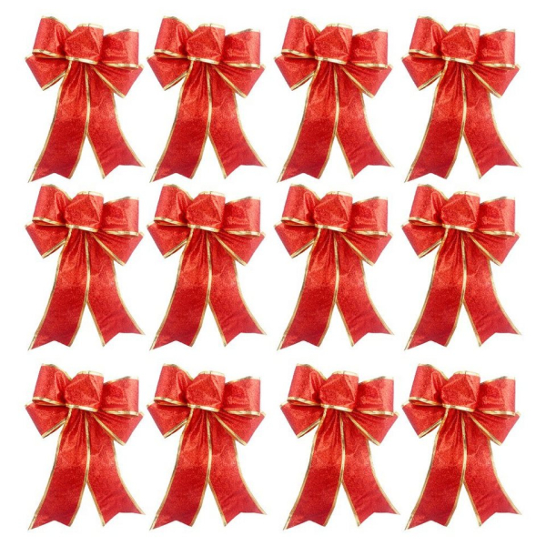 Jormftte Weihnachtskugelständer »Weihnachtsbaumschmuck,12 Stück Weihnachtsbaum Schleifen«