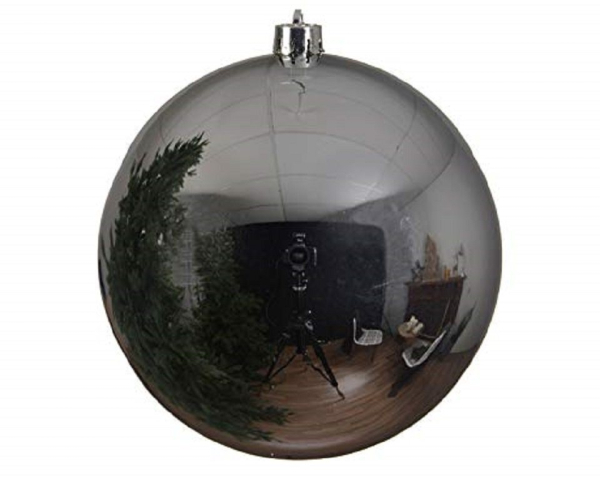 Kaemingk Weihnachtsbaumkugel »Christbaumkugeln Weihnachtskugeln bruchfest Ø 20 cm 1 Stück silber glanz«