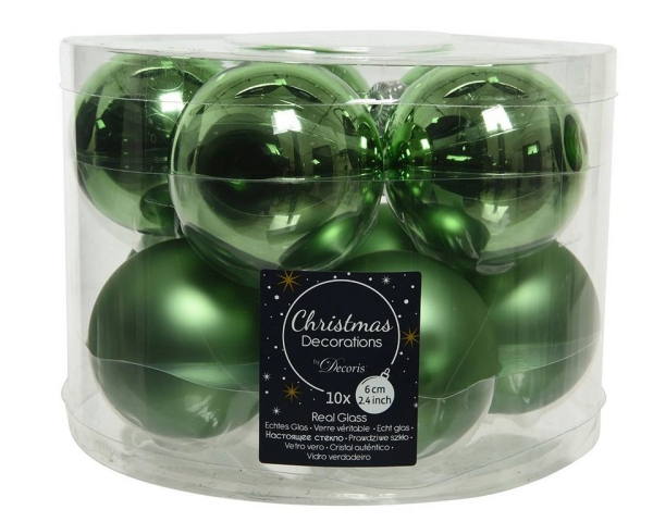 Kaemingk Weihnachtsbaumkugel »Christbaumkugeln Weihnachtskugeln Glas Ø 6 cm 10 S«