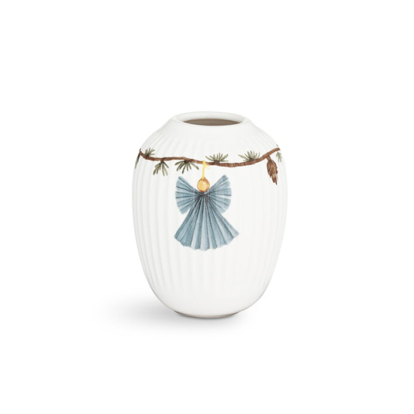 Kähler Design – Hammershøi Weihnachten Vase, H 10,5 cm, weiß