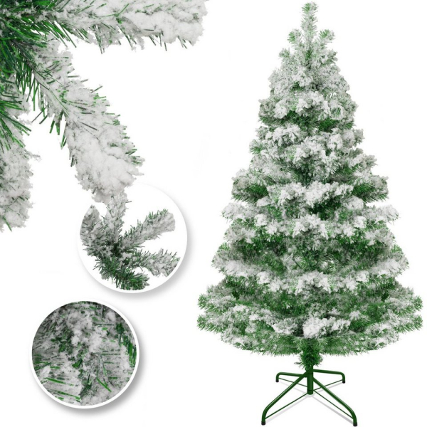 KESSER Künstlicher Weihnachtsbaum, Tannenbaum künstlich PE Weihnachten Edeltanne Schnellaufbau inkl. Christbaum-Ständer Weihnachtsdeko