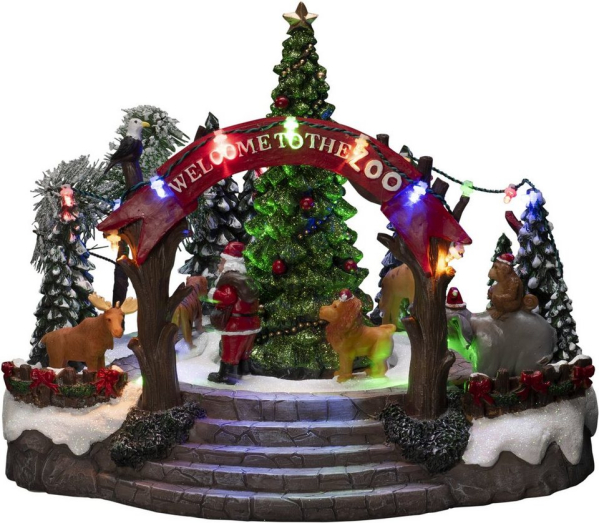 KONSTSMIDE Weihnachtsszene, mit Musik, 19 Dioden