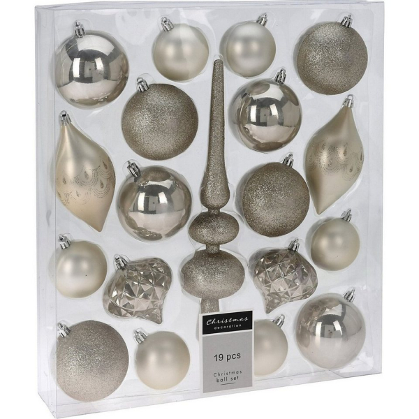 Koopman Weihnachtsbaumkugel »19-tlg. Weihnachtsbaumschmuck Set«