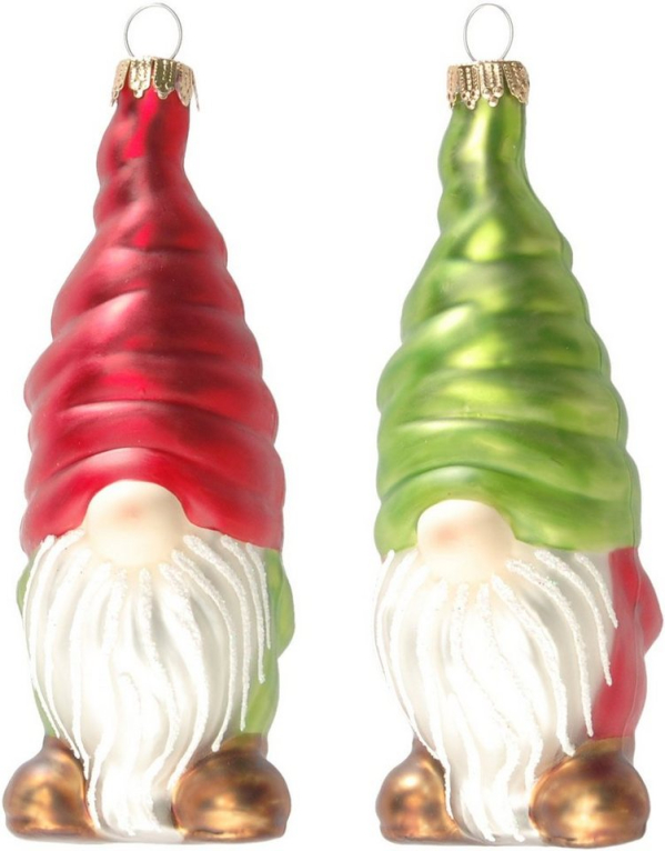 Krebs Glas Lauscha Christbaumschmuck »CBK10933« (2-tlg), Weihnachtswichtel, Gnome aus Glas