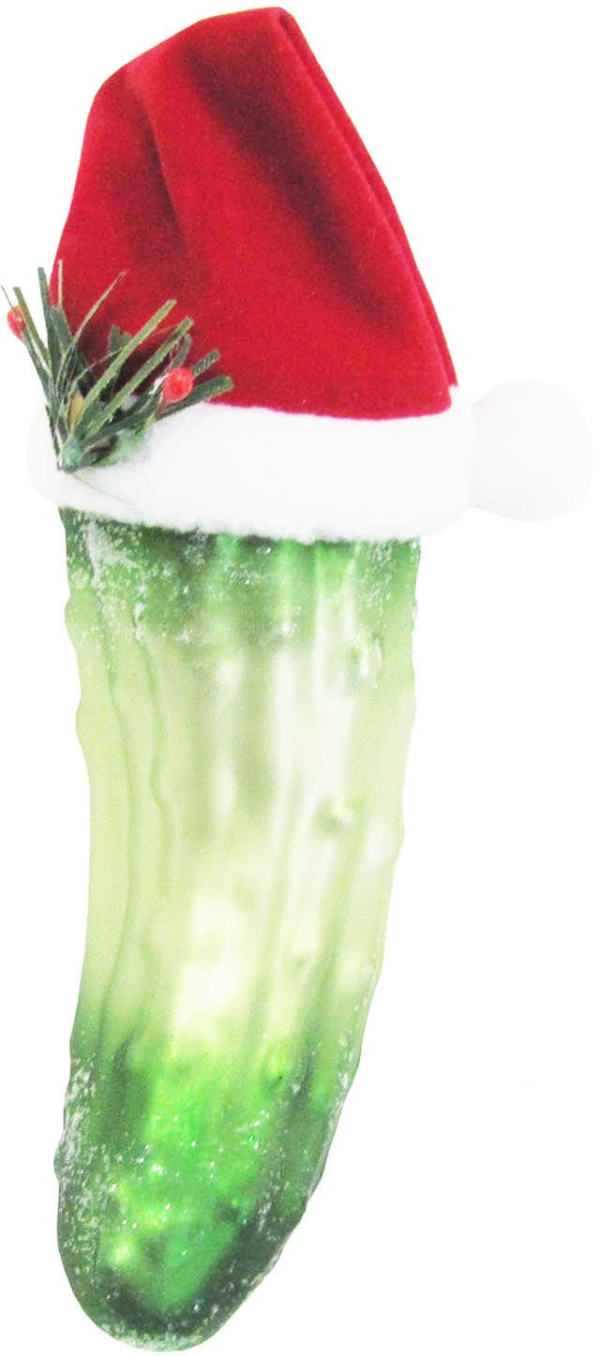 Krebs Glas Lauscha Christbaumschmuck »CBK30522«, (1 tlg.), Weihnachtsgurke