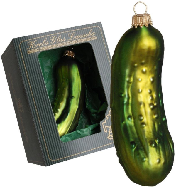 Krebs Glas Lauscha Christbaumschmuck »Deutsche Weihnachtsgurke« (1-tlg), mundgeblasen, Höhe ca. 11 cm