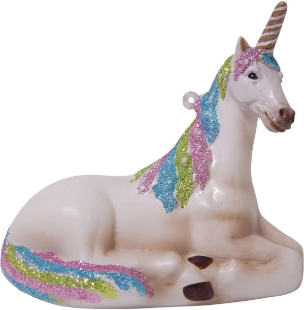 Krebs Glas Lauscha Christbaumschmuck »Einhorn« (1-tlg), mundgeblasen