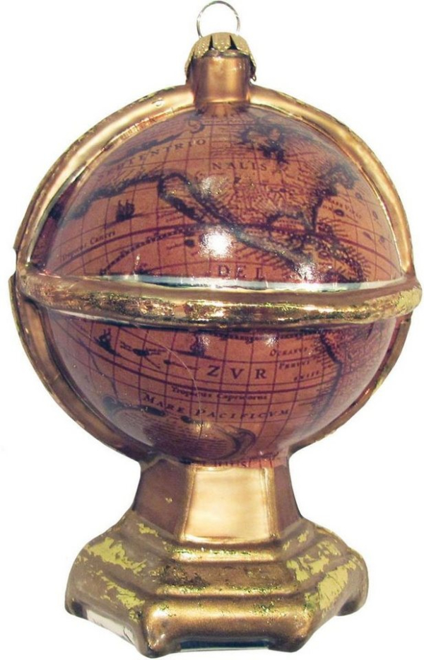 Krebs Glas Lauscha Christbaumschmuck »Globus« (1-tlg), mundgeblasen