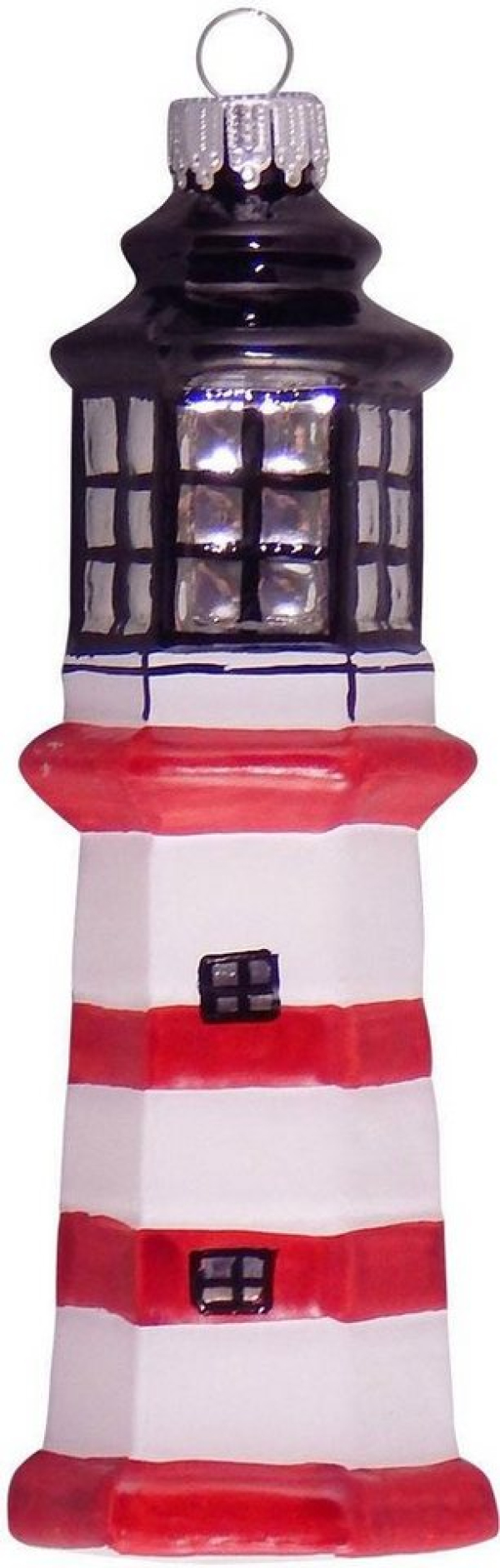 Krebs Glas Lauscha Christbaumschmuck »Leuchtturm« (1-tlg), mundgeblasen