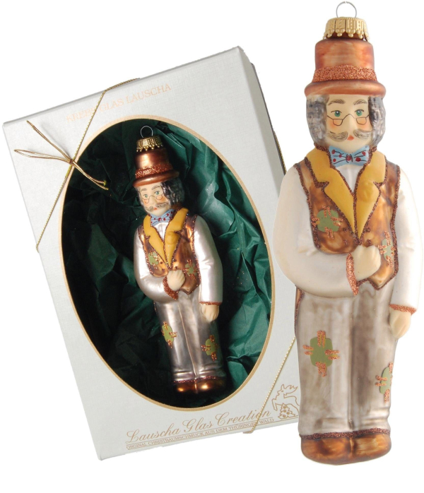Krebs Glas Lauscha Christbaumschmuck »Pinocchio Geppetto«, (1 tlg.), mundgeblasen