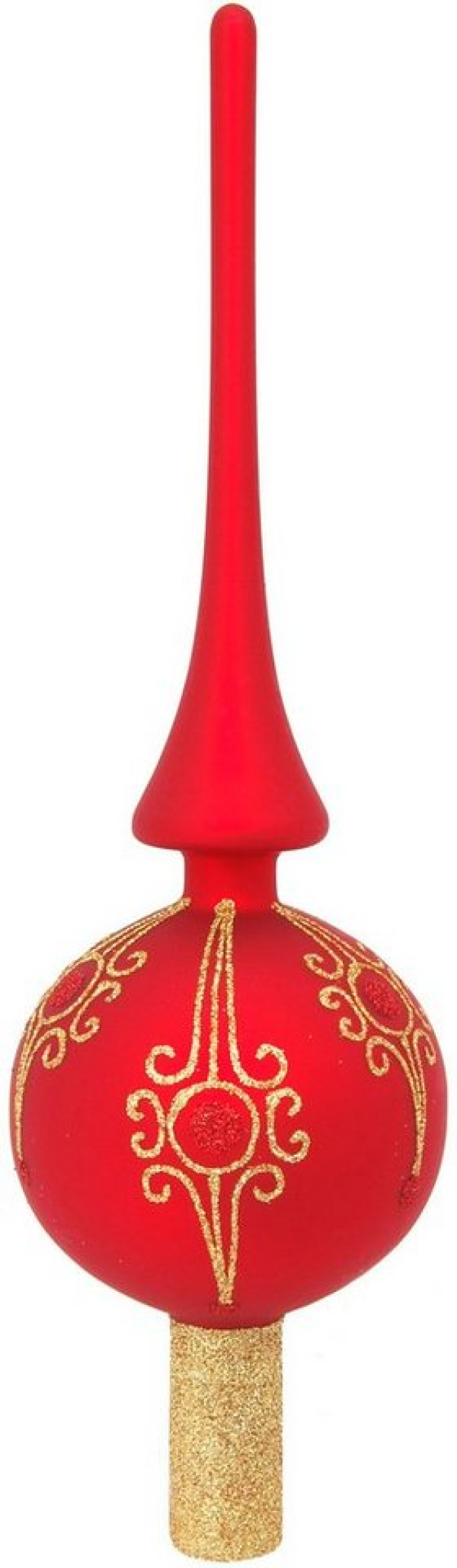 Krebs Glas Lauscha Christbaumspitze »KGL03331« (1-tlg), aus Glas, mit Dekor