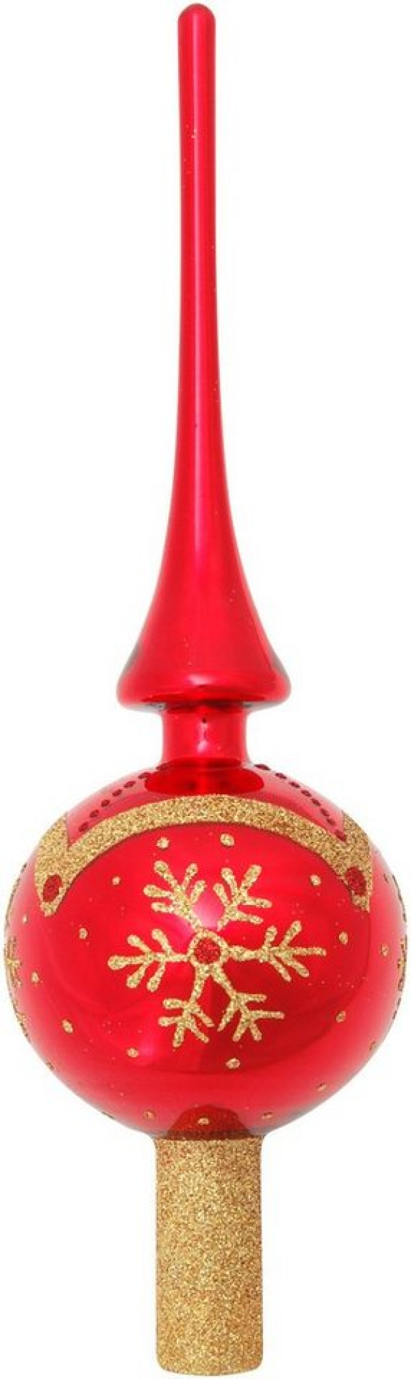 Krebs Glas Lauscha Christbaumspitze »KGL03335« (1-tlg), aus Glas, mit Dekor