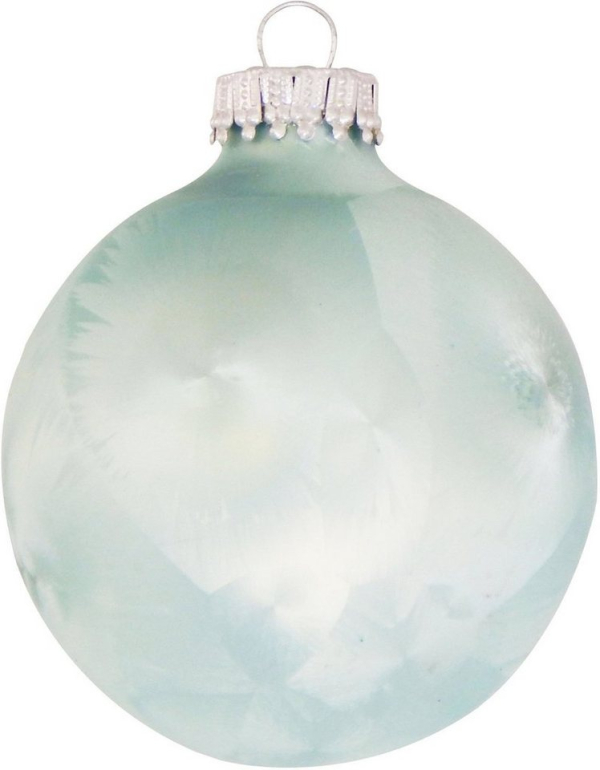 Krebs Glas Lauscha Weihnachtsbaumkugel »CBK90089« (6 St), Eislack