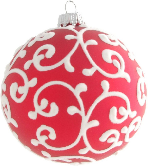 Krebs Glas Lauscha Weihnachtsbaumkugel »CBK93542« (1 St), aus Glas, mit Dekor