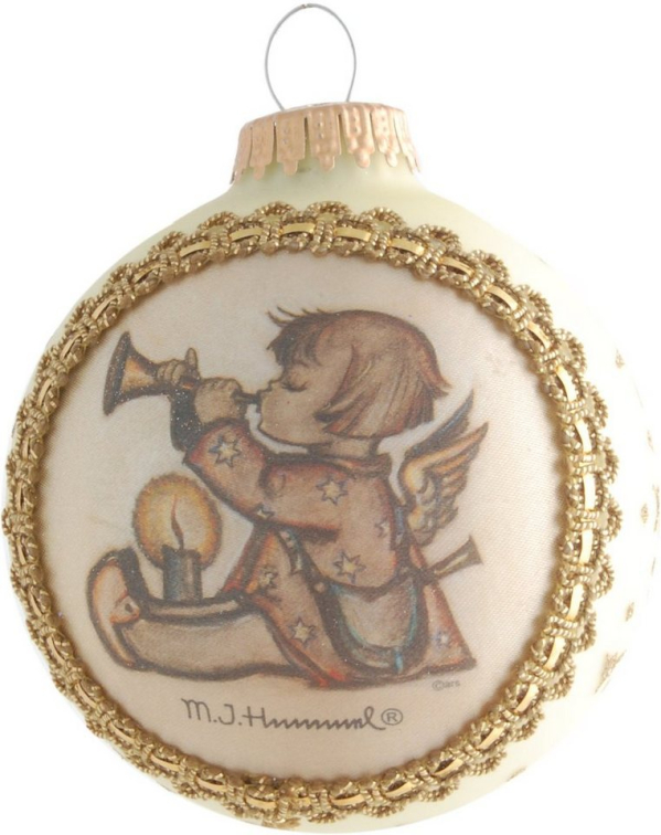 Krebs Glas Lauscha Weihnachtsbaumkugel »KGL77683« (1 St), aus Glas, mit Engelmotiv