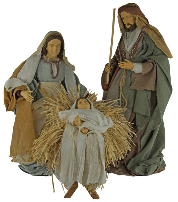 Krippenursel Krippenfigur »Ankleidefiguren Heilige Familie 3-tlg., ca. 75 cm, CR 38167B« (3 St., 3-tlg), handbemalte Krippenfiguren
