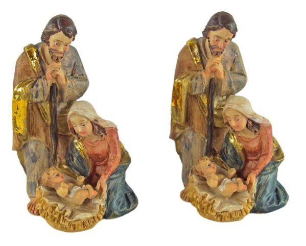 Krippenursel Krippenfigur »Krippenfiguren Heilige Familie, 2er Set, ca. 7,5 cm, 72404« (2 St., 2-tlg), handbemalte Krippenfiguren