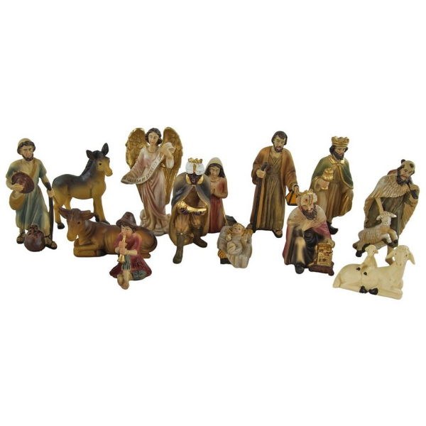 Krippenursel Krippenfigur »Wunderschöne Krippenfiguren 13-tlg., ca. 10 cm, K 171« (13 St., 13-tlg), handbemalte Krippenfiguren