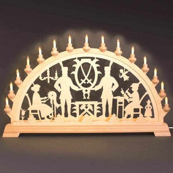 Kunstgewebe Taulin Lichterbogen »Taulin Schwibbogen Erzgebirge mit Vordergrundbeleu«