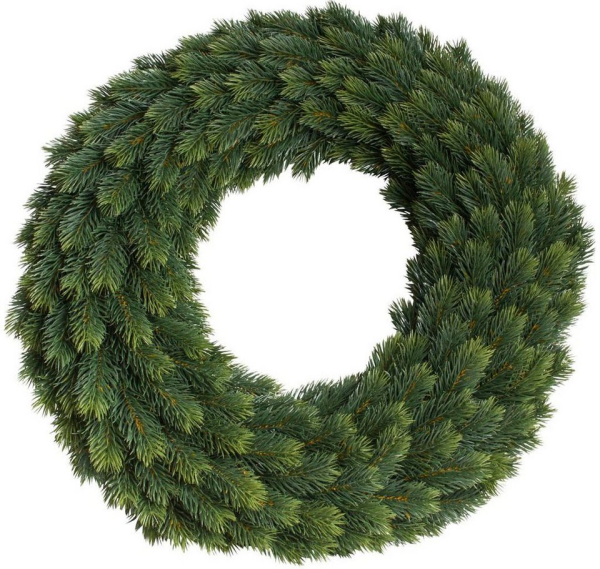 Kunstkranz »Edel-Adventskranz einseitig« Tanne, Botanic-Haus, Höhe 11 cm