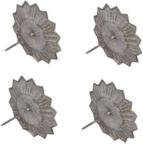 LB H&F Lilienburg Adventskranz »4 Stück Kerzenstecker Kerzenhalter Kerzenpics Adventskranz Adventskranzstecker Metall Shabby Vintage Deko…