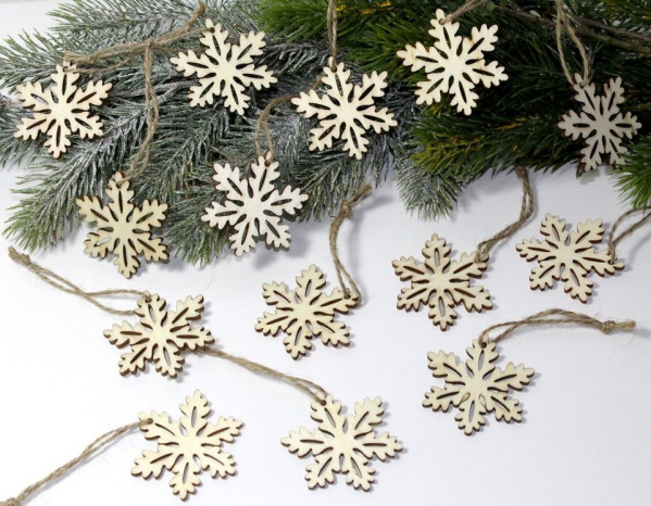 LB H&F Lilienburg Christbaumschmuck »14er SET Christbaumanhänger Christbaumschmuck Weihnachtsanhänger Weihnachtsbaumschmuck Weihnachtsdeko Natur…