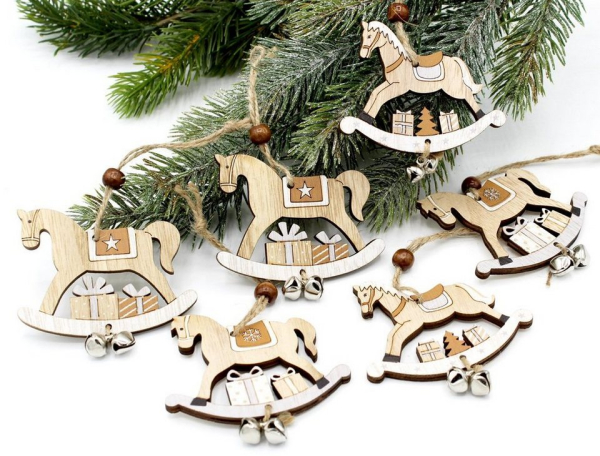LB H&F Lilienburg Christbaumschmuck »6er SET Christbaumanhänger Christbaumschmuck Christbaumhänger Weihnachtsbaumschmuck Weihnachtshänger…