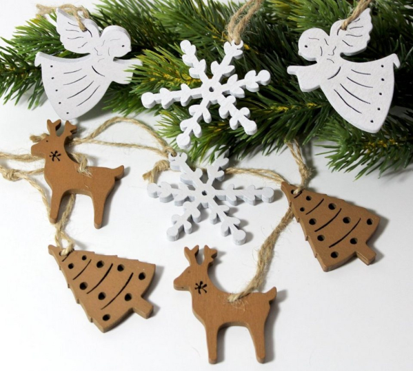 LB H&F Lilienburg Christbaumschmuck »8er SET Christbaumanhänger Christbaumschmuck Anhänger Christbaum Tannenbaum Weihnachtsbaum Deko…