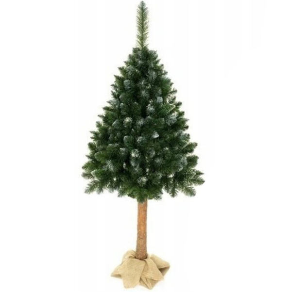 LEAN Toys Künstlicher Weihnachtsbaum »Künstlicher Weihnachtsbaum 160 cm Diamond Pine 3D«, Schnee Kiefer Christbaum Tannenbaum mit Stamm