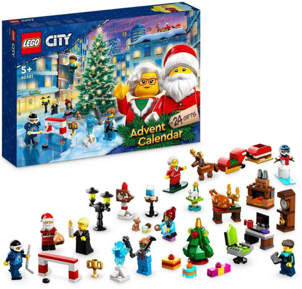 LEGO® Adventskalender Spielzeug, Spielbausteine, LEGO City 2023 (60381), LEGO® City, Made in Europe
