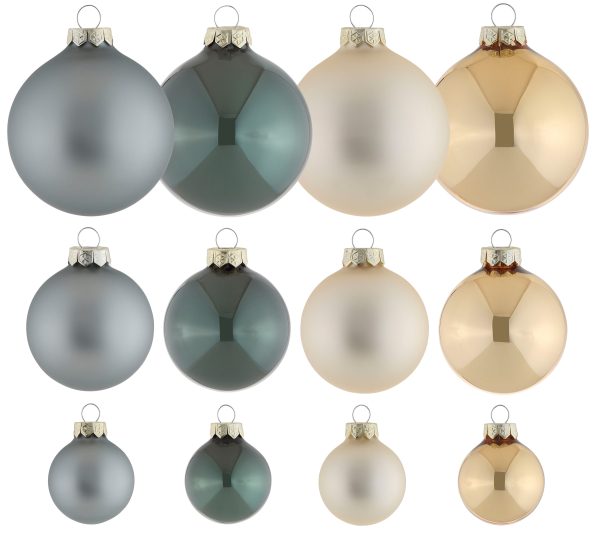 Leonique Weihnachtsbaumkugel »Essone«, (Set, 40 St.), aus Glas