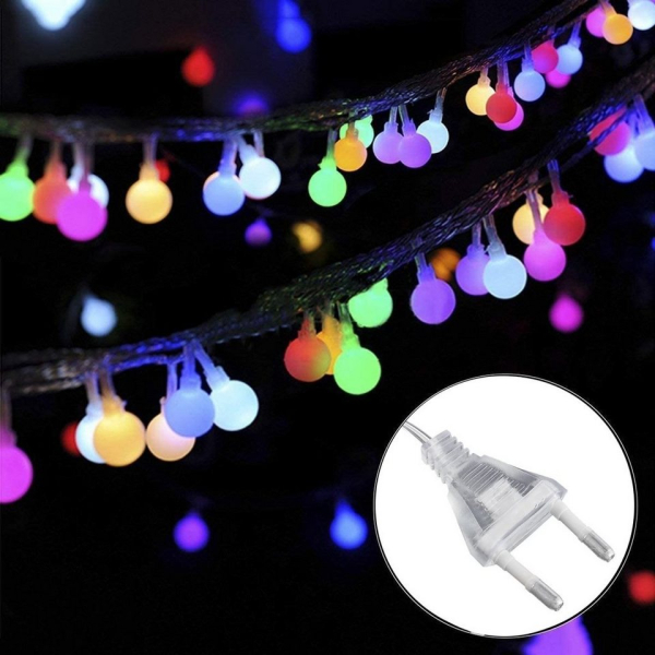 LETGOSPT Lichterkette »200LED Lichterkette Aussen Bunt, 20m Lichterkette Außen/Innen,8 Modi und Wasserdicht Outdoor Lichterkette für…