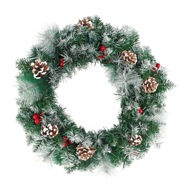 LZQ Adventskranz »Weihnachtsgirlande Tannengirlande Weihnachtskranz Tannenkranz«