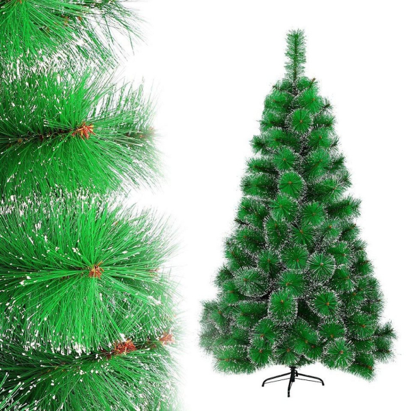 LZQ Künstlicher Weihnachtsbaum »Weihnachtsbaum künstlich PVC Christbaum mit Schnee-Effekt«, mit Schnellaufbau Klappsystem, inkl. Ständer
