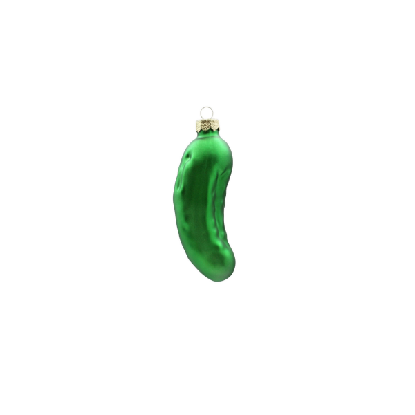 Magic by Inge Christbaumschmuck Weihnachtsgurke grün 10,5 cm