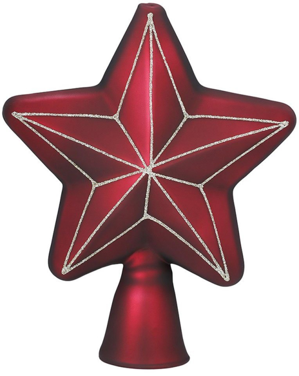 MAGIC by Inge Christbaumspitze »Vintage Rose« (1-tlg), hochwertiger Echtglas-Weihnachtsschmuck, Höhe ca. 17 cm