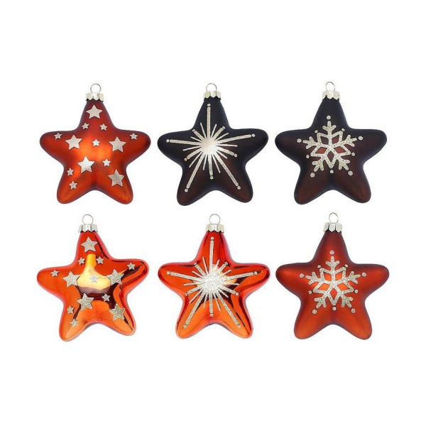 magic Weihnachtsbaumkugel »12-tlg. Glas-Weihnachtsstern Set, Ø 8cm«