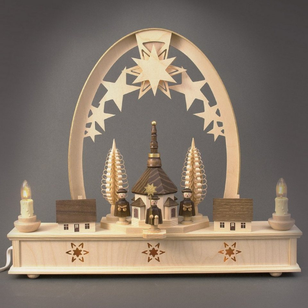 Manufaktur Holger Seidel Lichterbogen »Seidel Schwibbogen Seiffener Kirche mit Kurrende e«