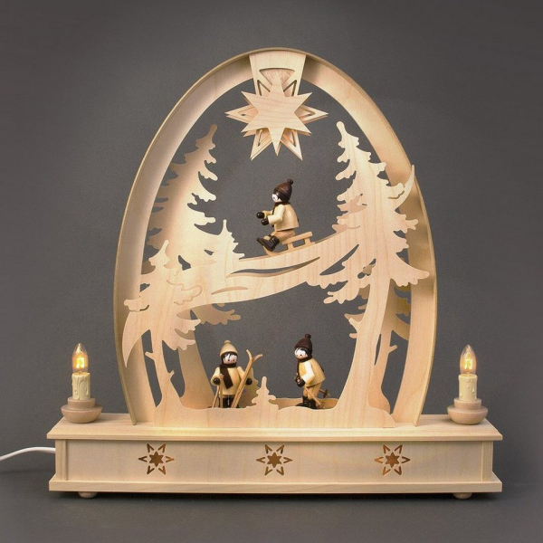 Manufaktur Holger Seidel Lichterbogen »Seidel Schwibbogen Wintersportler elektrisch«