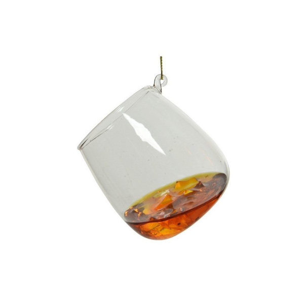 MARELIDA Christbaumschmuck »Weihnachtsbaumschmuck WHISKYGLAS aus Glas inkl. Aufhänger H: 7,5cm«